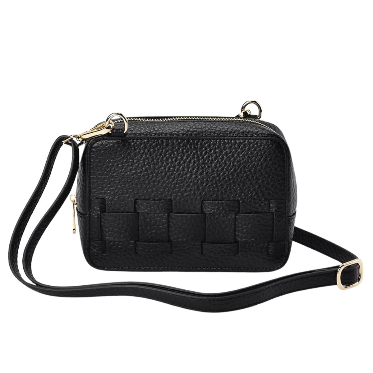ELMS and KING London Weave Base Crossbody Black | Minimax