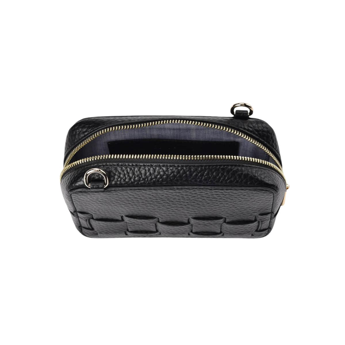 ELMS and KING London Weave Base Crossbody Black | Minimax