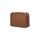 ELMS and KING London Weave Base Crossbody Tan Saffiano | Minimax