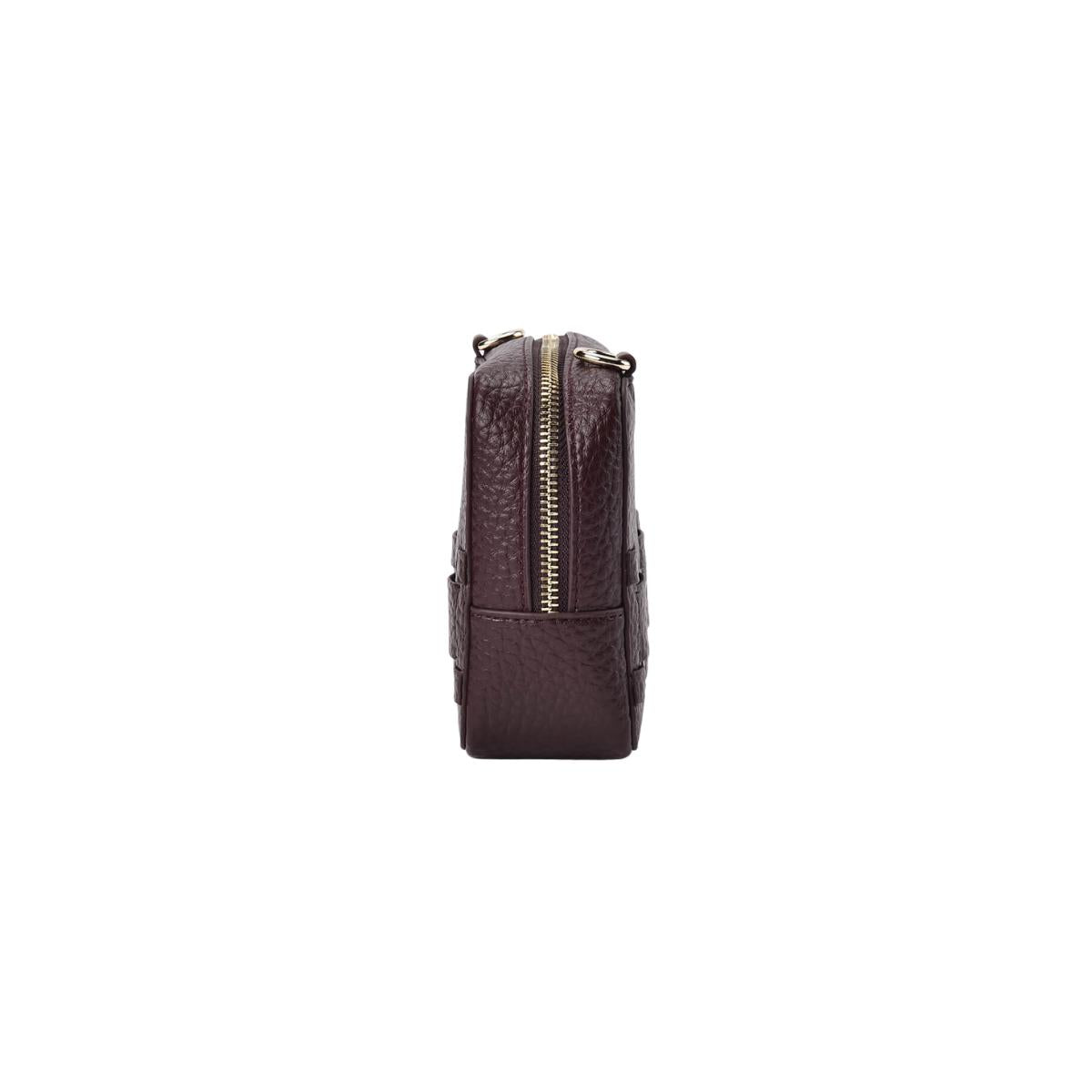 ELMS and KING London Weave Base Crossbody Wine | Minimax