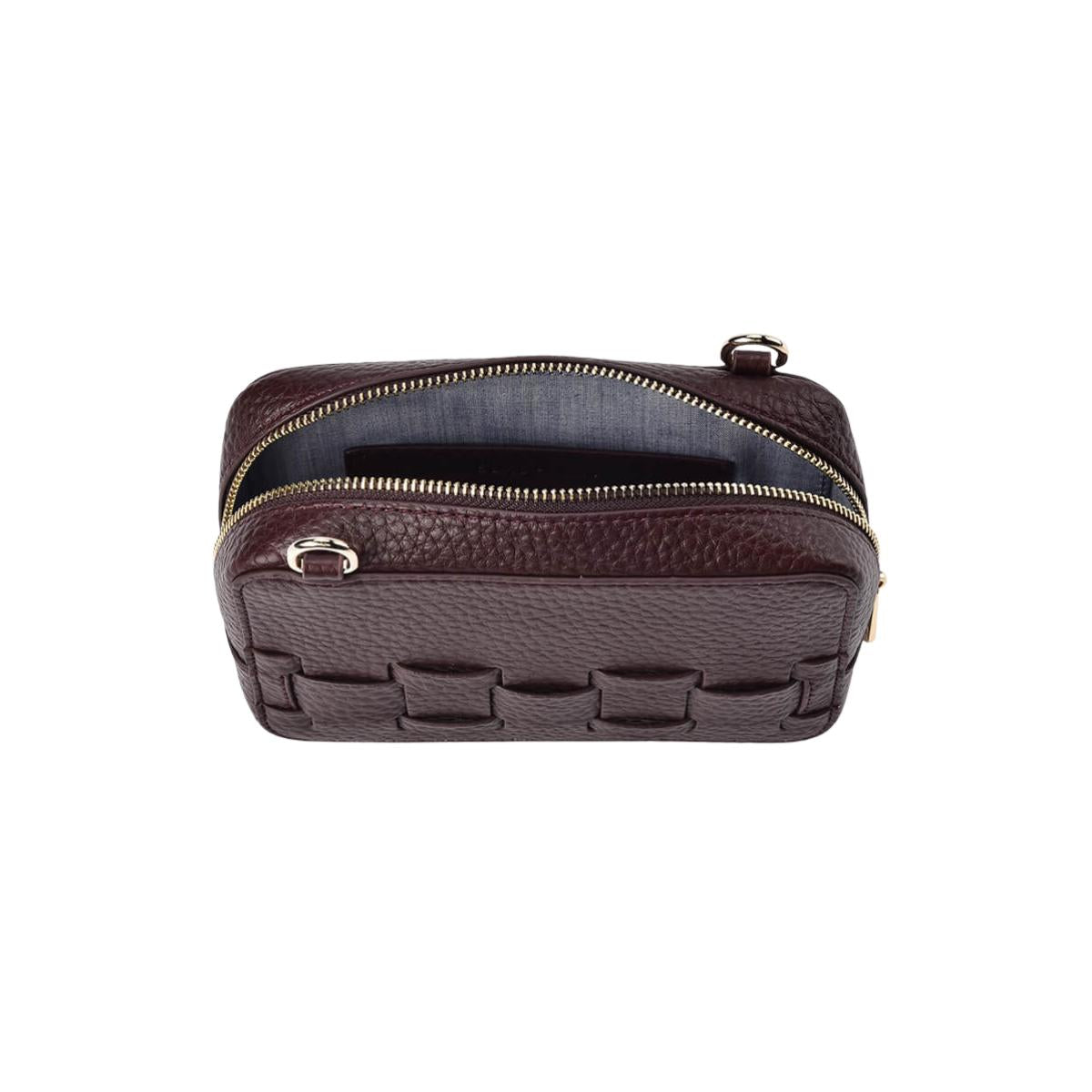 ELMS and KING London Weave Base Crossbody Wine | Minimax
