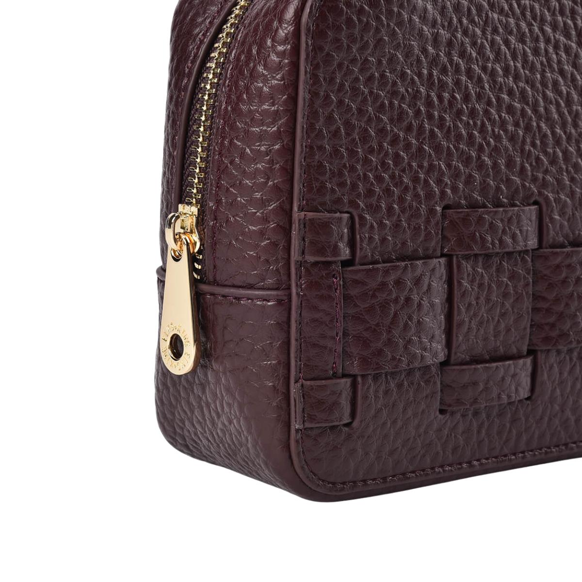 ELMS and KING London Weave Base Crossbody Wine | Minimax