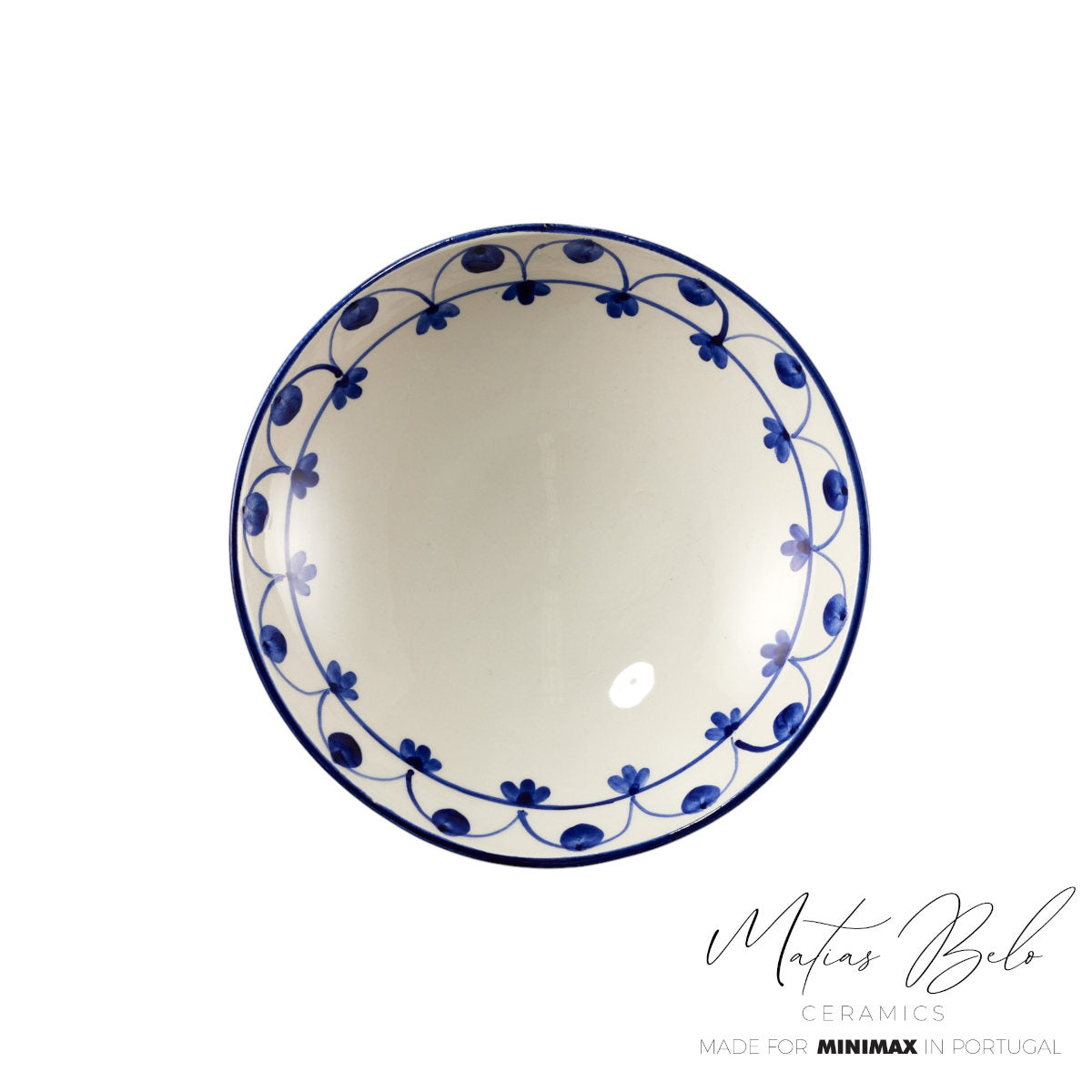 Matias Belo Ceramics Pasta Bowl Cobalt Blue 22.5cm | Minimax