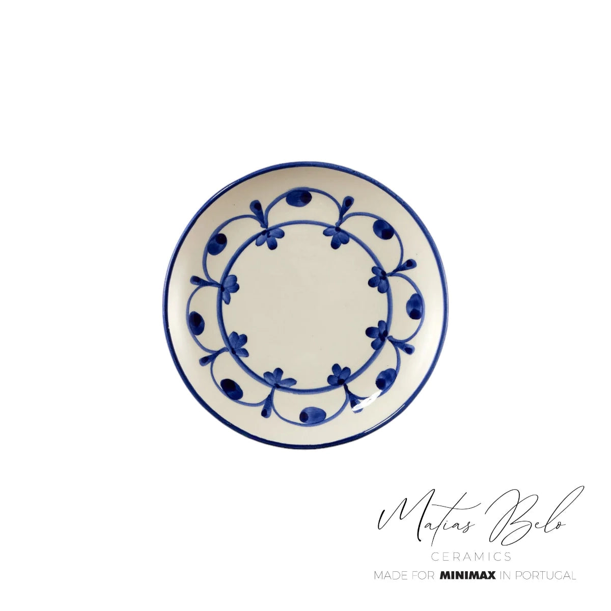 Matias Belo Ceramics Bread Plate Cobalt Blue 14cm | Minimax