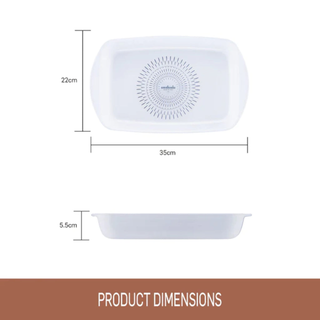 Essteele Ceramic Nonstick Rectangular Dish 35 x 22cm (2.3L) | Minimax