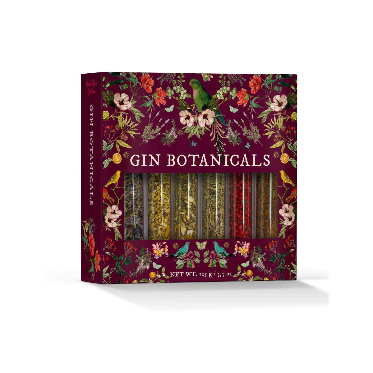 Valley Produce Co. Wattle Shortbread Tin Pink 180g – premium butter shortbread in decorative pink tin with golden wattle floral design.