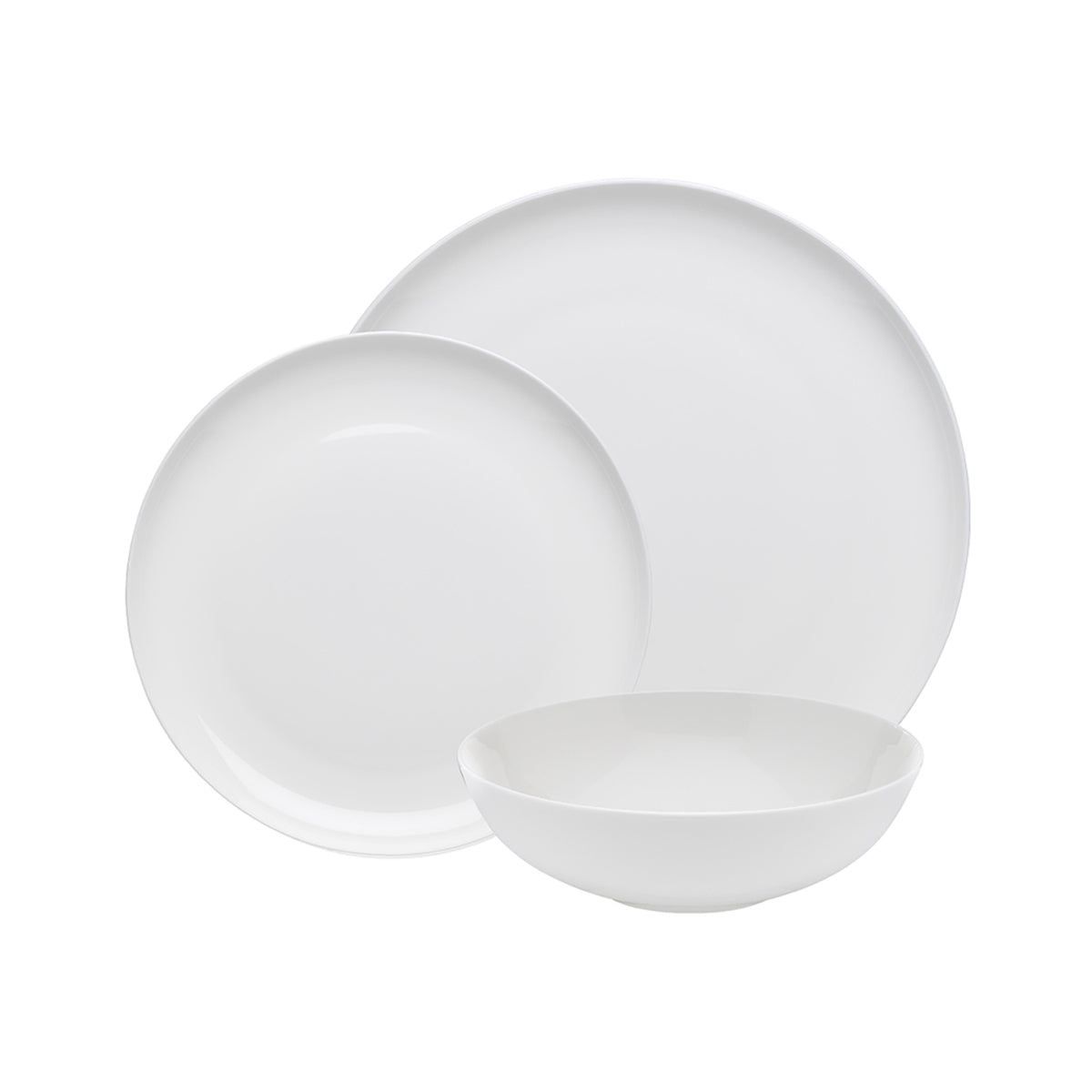 Ecology Canvas Coupe Dinner Set White 12 Piece | Minimax