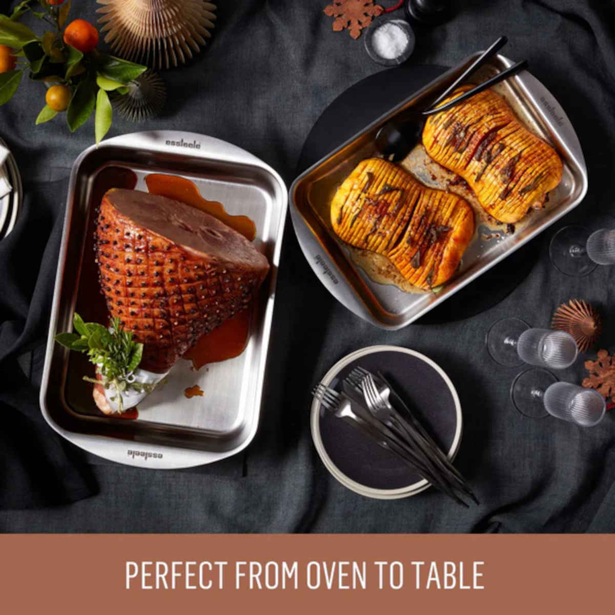 Essteele Clad Rectangular Roaster 37 x 27cm | Minimax