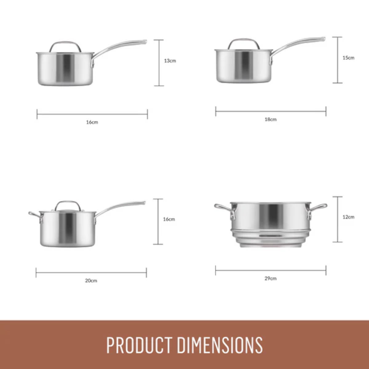 Essteele Eternita Cookware Set 4 Piece | Minimax