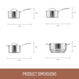 Essteele Eternita Cookware Set 4 Piece | Minimax