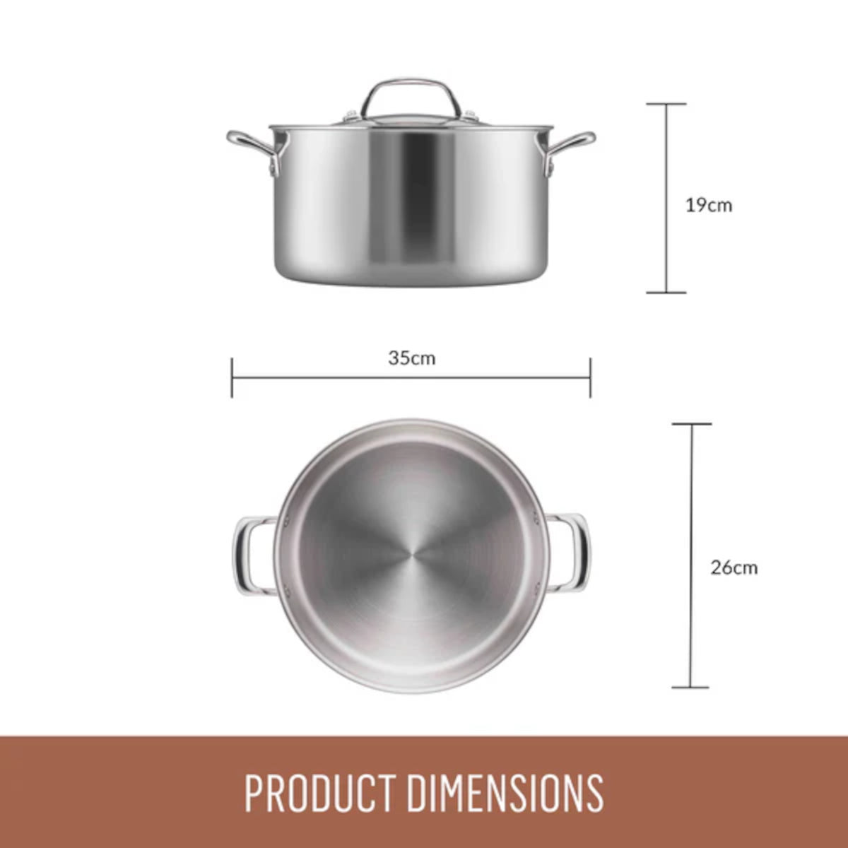 Essteele Eternità Stockpot 26cm (7.6L) | Minimax
