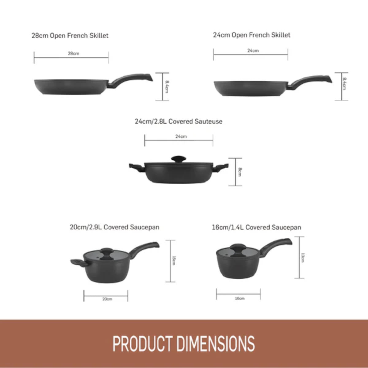 Essteele Per Salute Cookware Set 5 Piece | Minimax