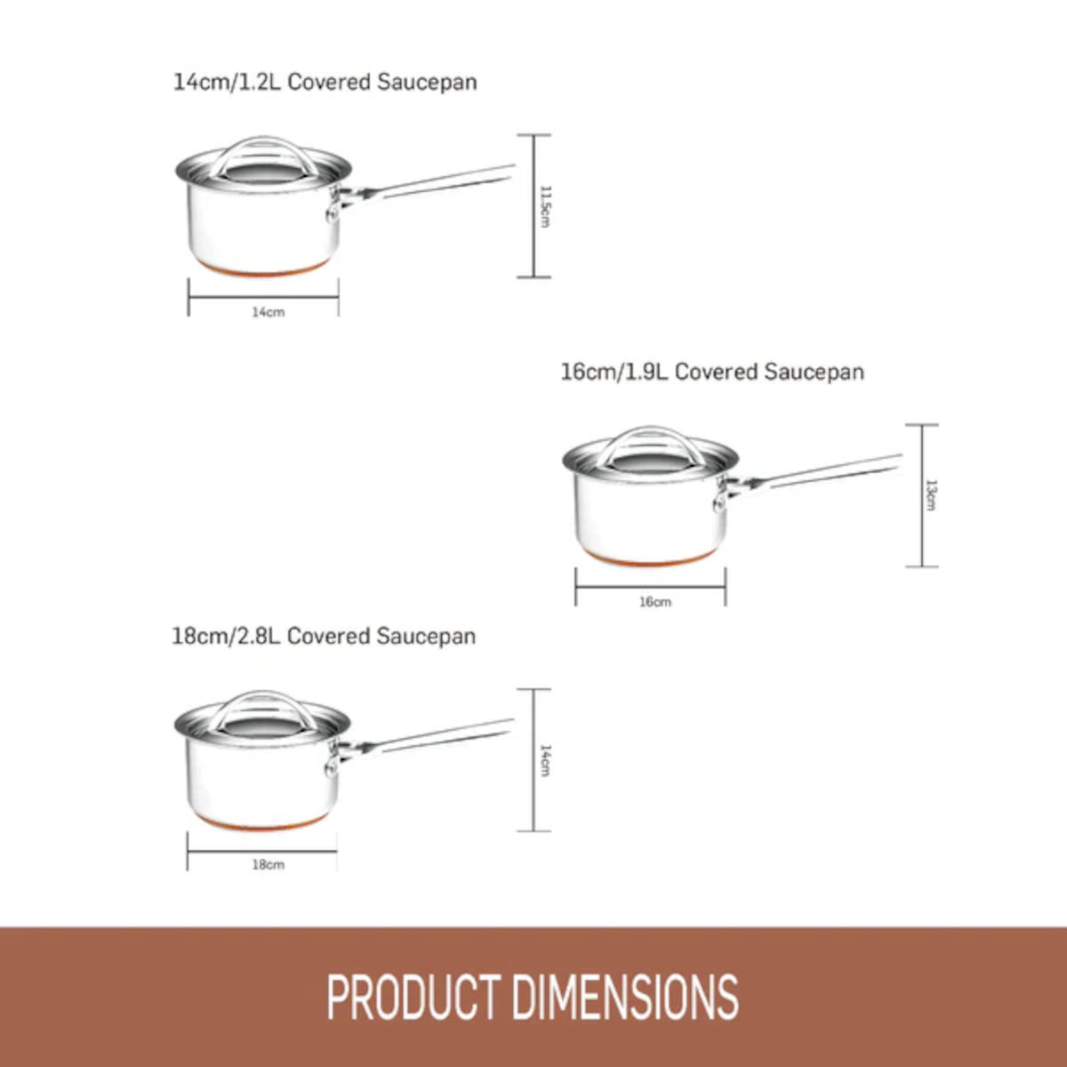 Essteele Per Vita Cookware Set 3 Piece | Minimax