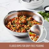 Essteele Per Vita Copper Base Stainless Steel Induction Covered Sauteuse 28cm (5.2L) | Minimax
