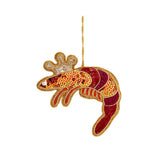 Vixen & Velvet King Prawn Sequin Hanging Tree Decoration | Minimax