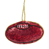 Vixen & Velvet Gilbert Sequin Rubgy Ball Decoration | Minimax