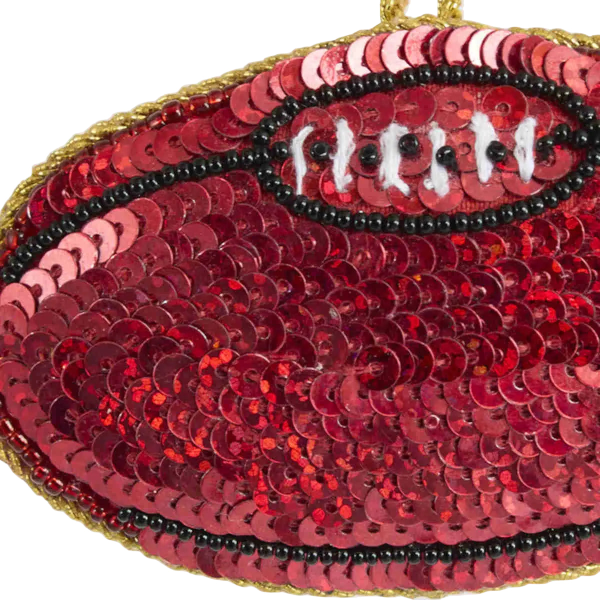 Vixen & Velvet Gilbert Sequin Rubgy Ball Decoration | Minimax