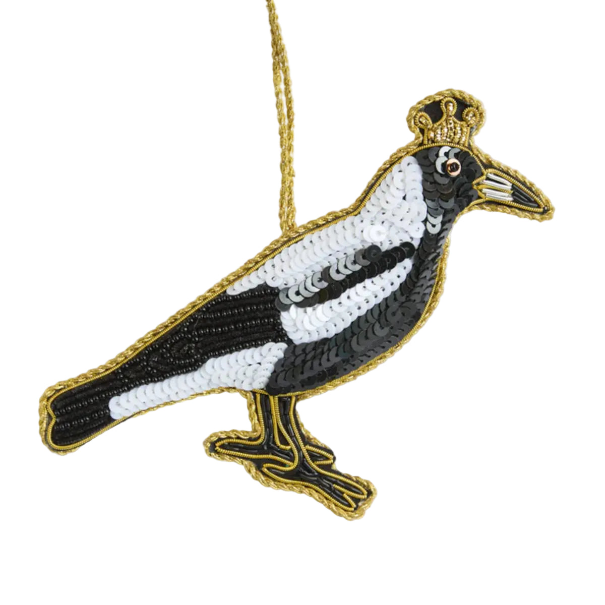 Vixen & Velvet Shiny Bandit Magpie Decoration 10cm | Minimax