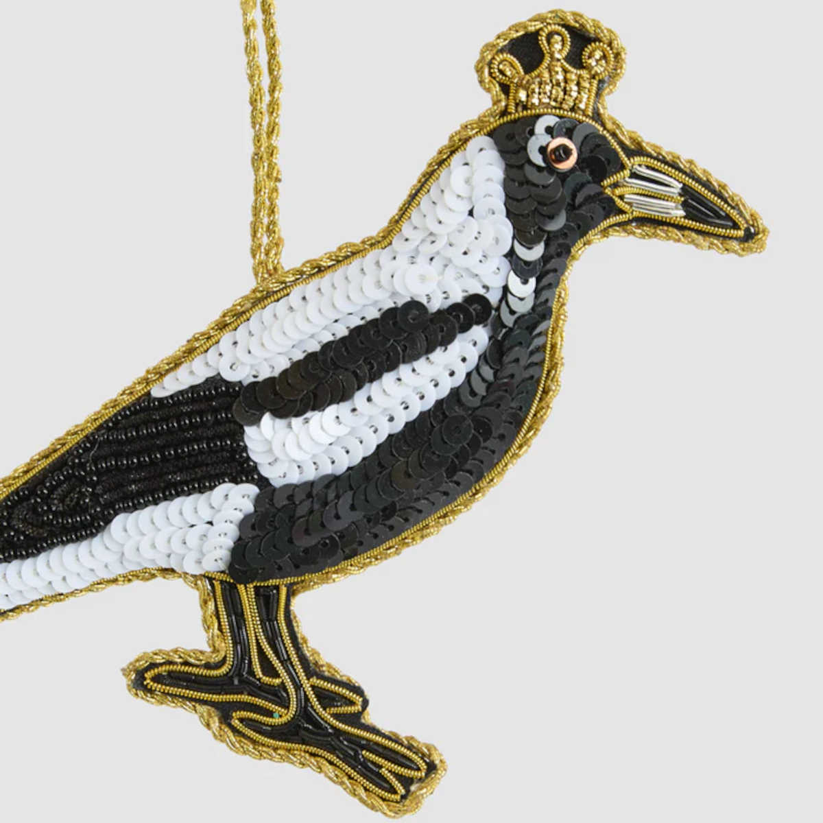 Vixen & Velvet Shiny Bandit Magpie Decoration 10cm | Minimax