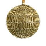 Florabelle Bugle Bead Bauble Gold 10cm