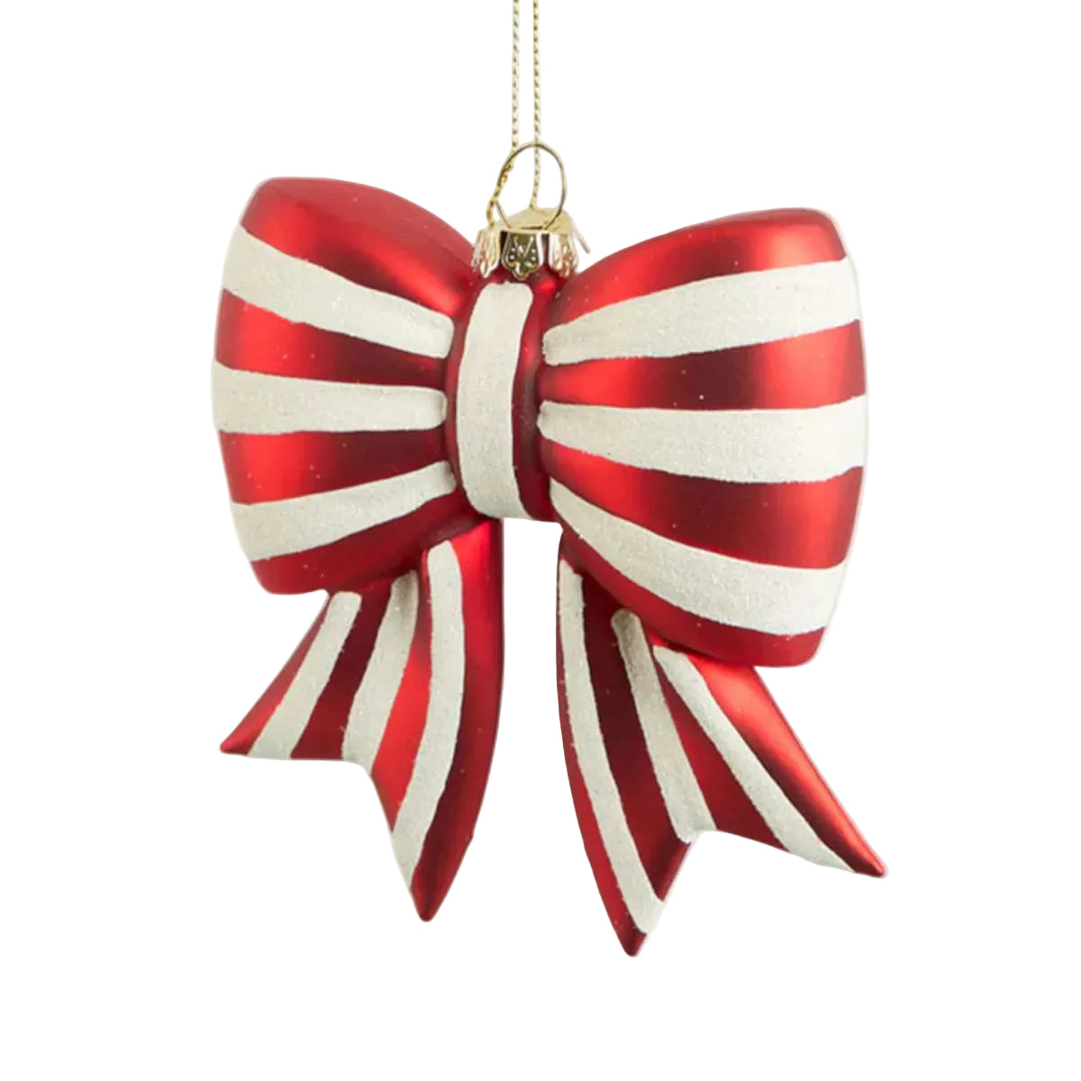 Florabelle Striped Bow Hanging Decoration 10cm | Minimax