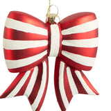 Florabelle Striped Bow Hanging Decoration 10cm | Minimax