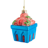 Florabelle Strawberry Punnet Hanging Decoration 9cm | Minimax