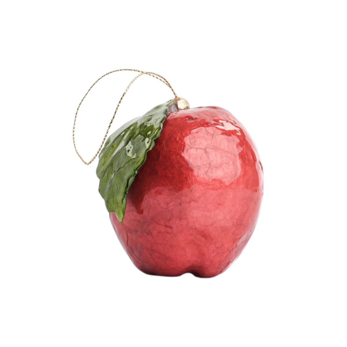Florabelle Handpainted Capiz Apple Decoration Red

