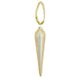 Stripe Finial Hanging Decoration Gold/Silver 16cm | Minimax