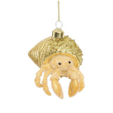 Florabelle Hermit Crab Decoration Gold 10cm