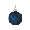Vixen & Velvet Origami Glass Bauble Midnight Blue 8cm | Minimax