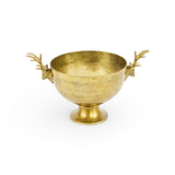Florabelle Ruby Star Champagne Bowl Deer Gold 38x42cm