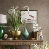 Florabelle Ruby Star Champagne Bowl Deer Gold 38x42cm