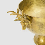 Florabelle Ruby Star Champagne Bowl Deer Gold 38x42cm