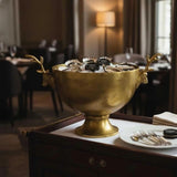 Florabelle Ruby Star Champagne Bowl Deer Gold 38x42cm