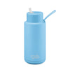 Frank Green Bottle with Straw Lid Sky Blue 1L