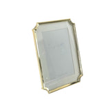 Hamptons Gold Clipped Corners Frame 5x7cm | Minimax