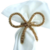Flair Loop Bow Napkin Ring Gold