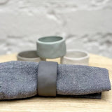 Flax Napkin Ring Charcoal