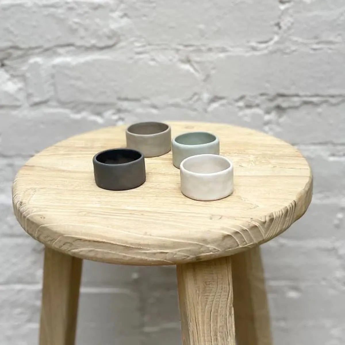 Flax Napkin Ring Duck Egg