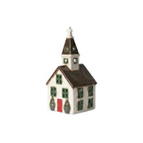 French Country Nordgard Village Church with Trees Slate 15x14x30cm | Minimax