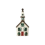 French Country Nordgard Village Church with Trees Slate 15x14x30cm | Minimax