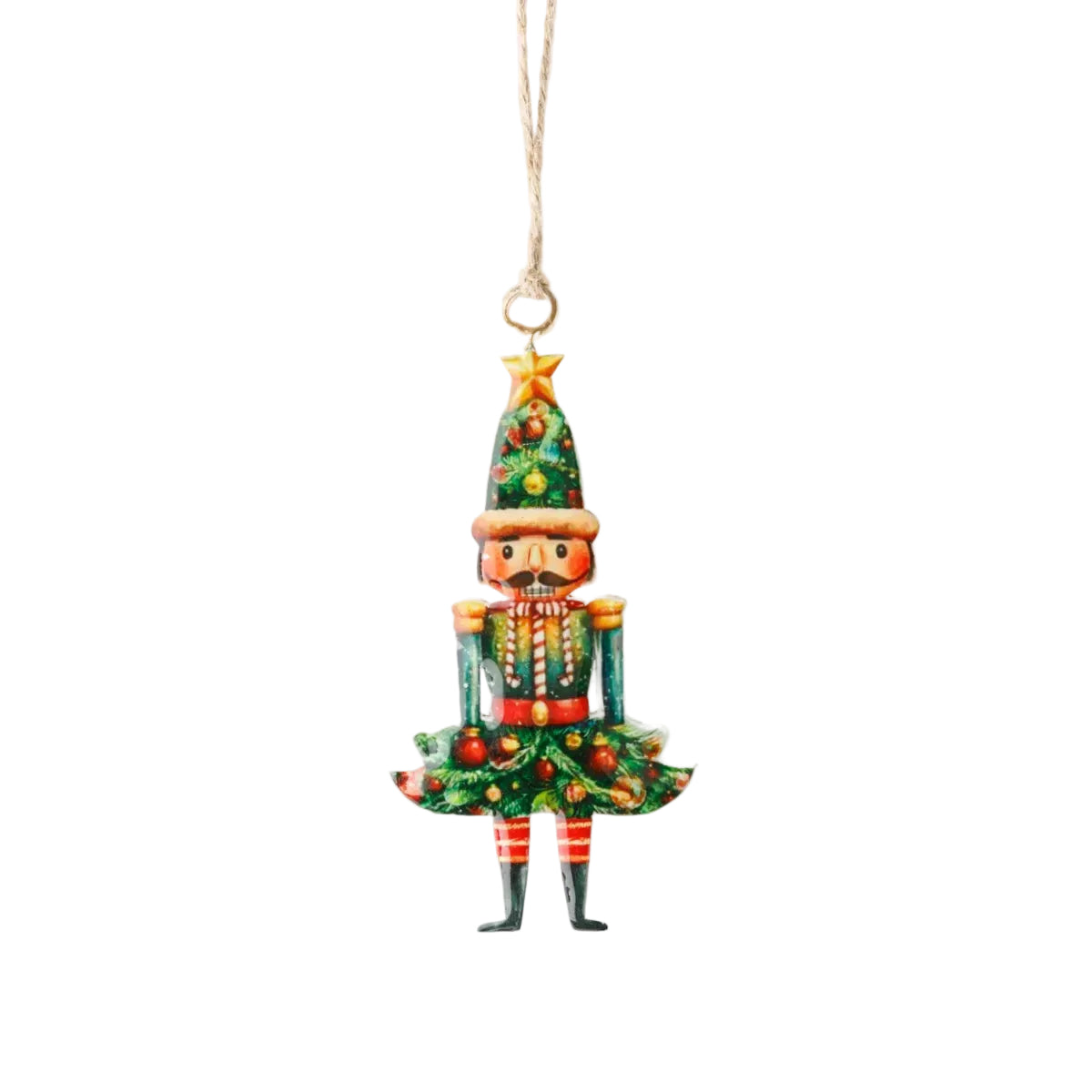 French Country Nutcracker Tree Skirt Enamel Decor 11cm | Minimax