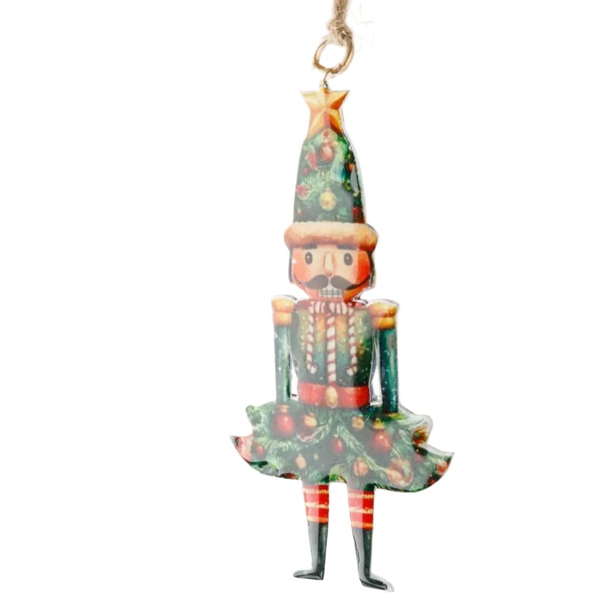 French Country Nutcracker Tree Skirt Enamel Decor 11cm | Minimax