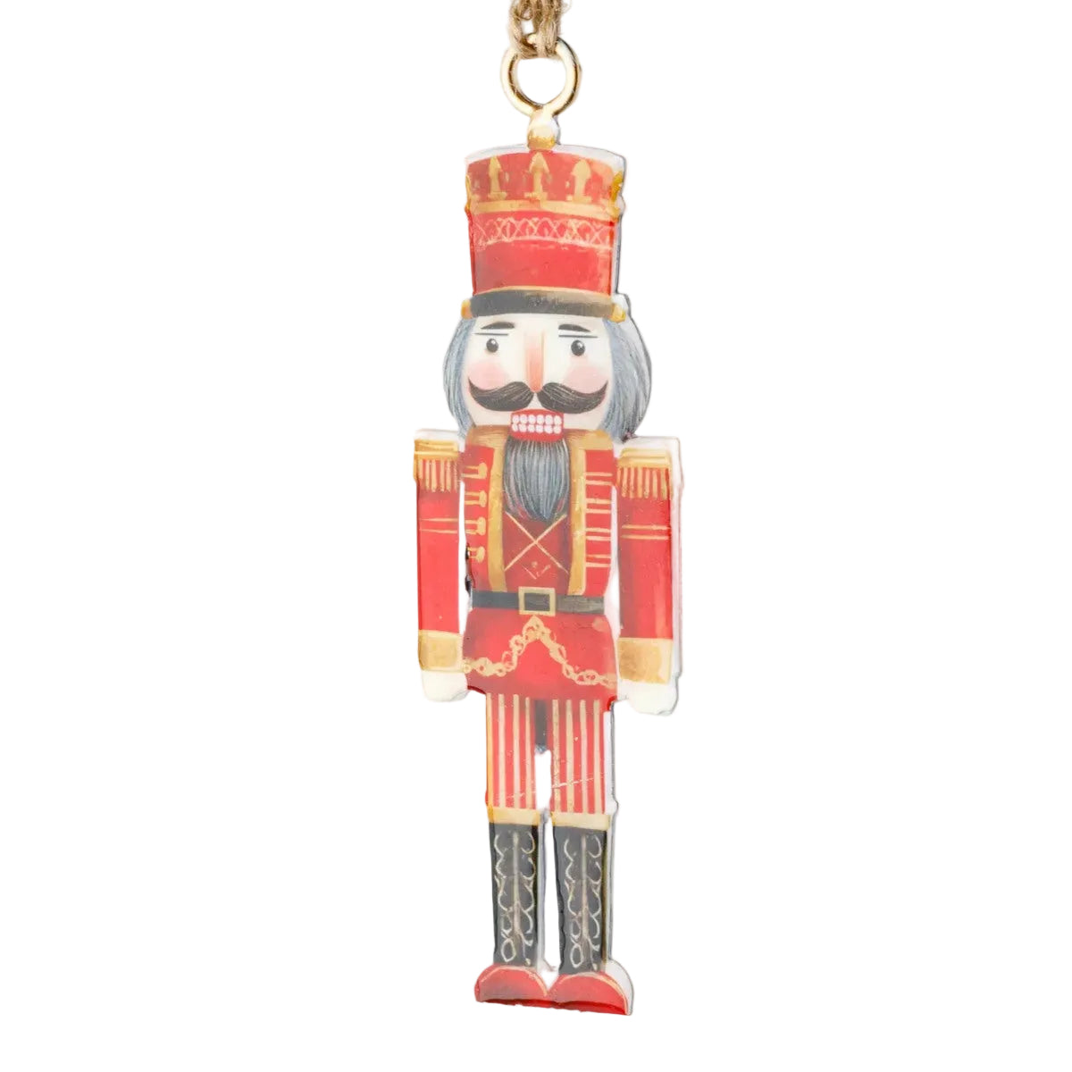 French Country Nutcracker Enamel Decor Red 11cm | Minimax