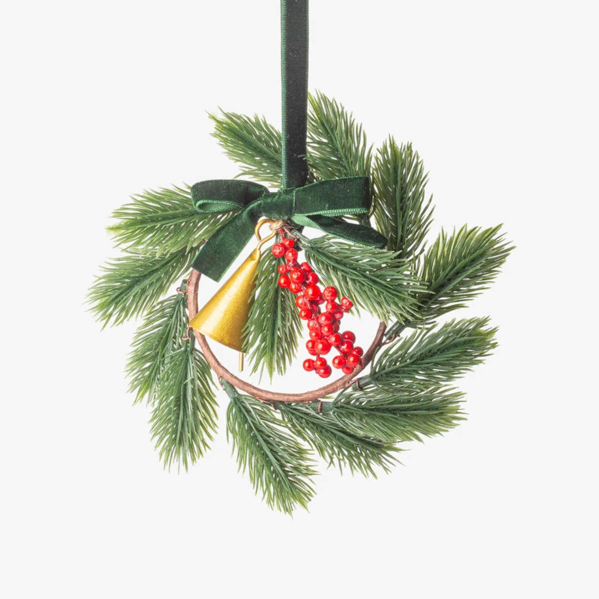 French Country Festive Sprig Mini Wreath 14cm | Minimax