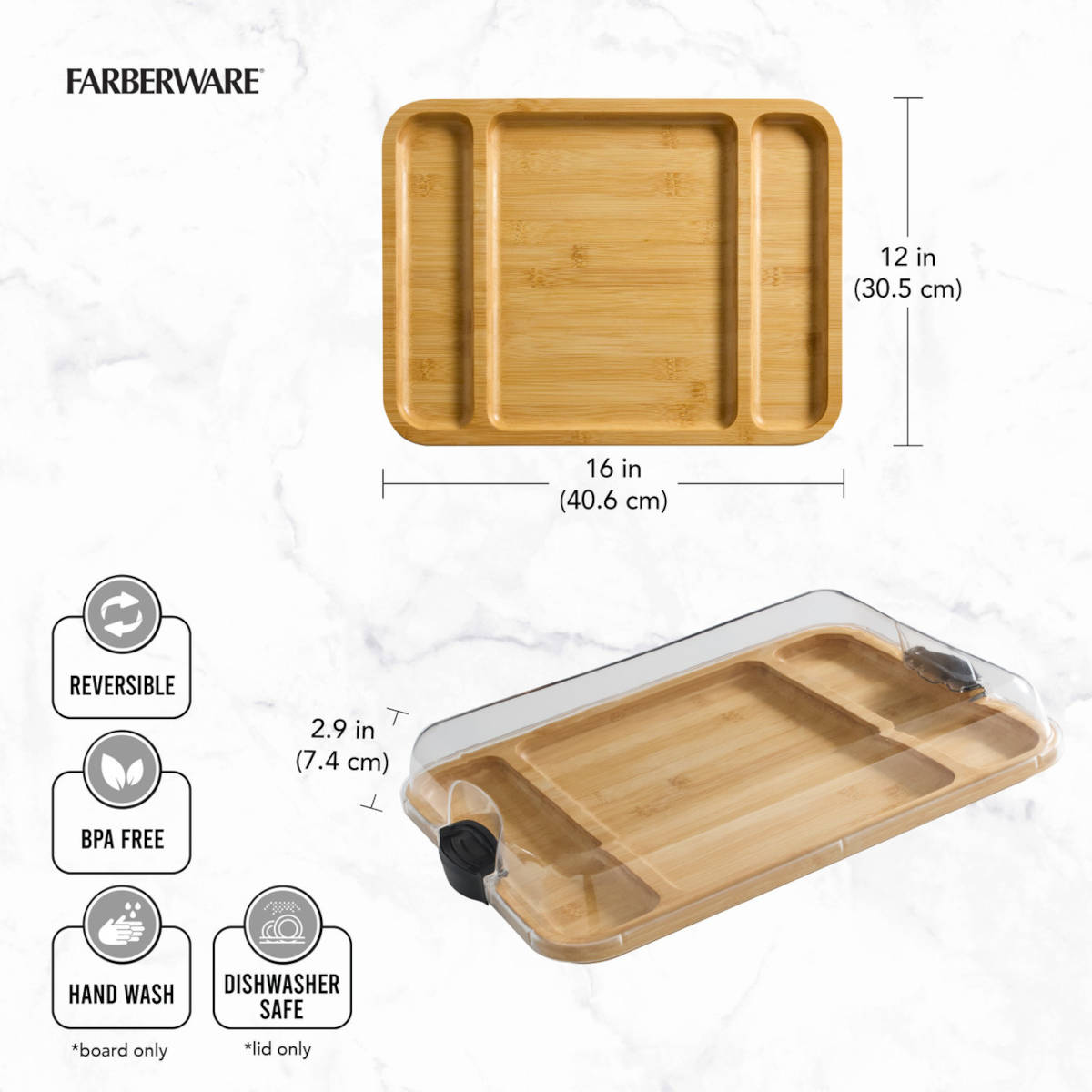 Farberware Rectangular Build-a-Board 30 x 40cm | Minimax