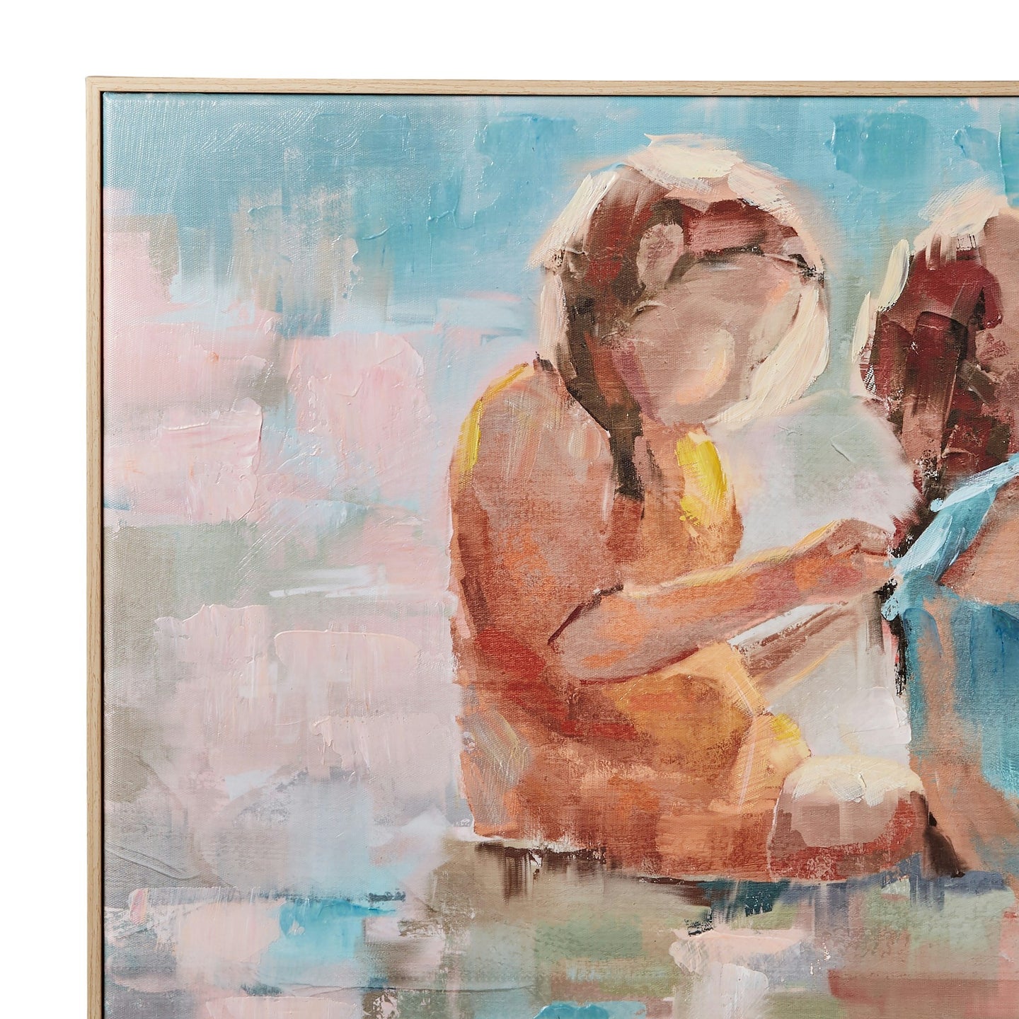 Amalfi Two Girls Wall Art Natural/Multi 60x80x3cm