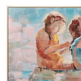 Amalfi Two Girls Wall Art Natural/Multi 60x80x3cm