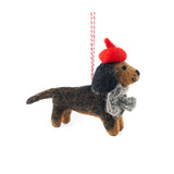 Gifted Hands Felt Daschund Dog Decoration | Minimax